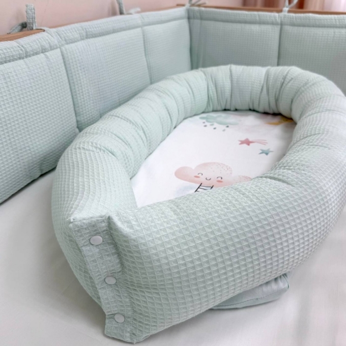 Protectie somn – Baby Nest Norisor vafe de menta (2)